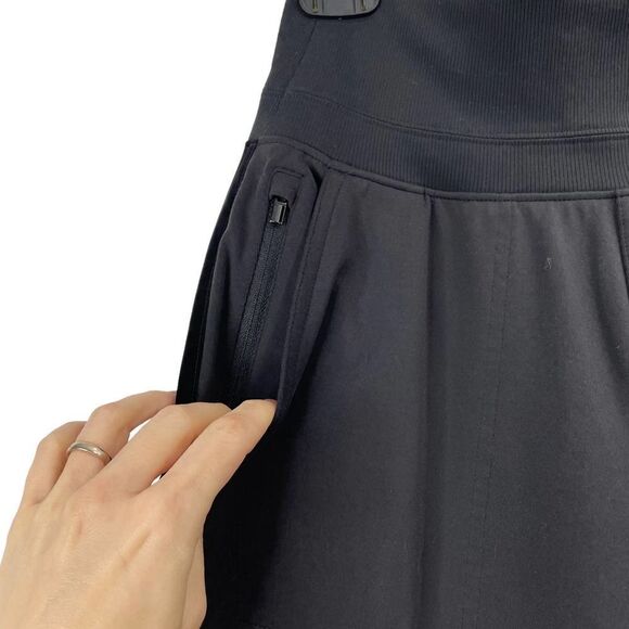 Athleta Venice Velvet Stripe Jogger Pants Sz S black - Picture 8 of 11